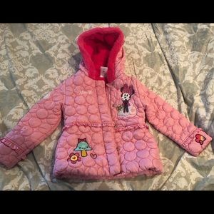 Girls Minnie Mouse Disney Store Jacket Size 5/6